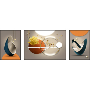 客厅装饰画山水贴画自粘墙贴风景画办公室背景墙挂画壁画壁纸贴纸