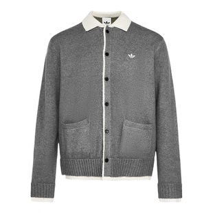 Adidas/阿迪达斯正品年新款男女款经典休闲舒适针织夹克KS2907