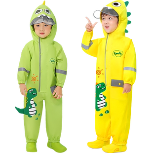 牧萌儿童雨衣2026新款女童小学生男童宝宝幼儿园连体上学防水雨披