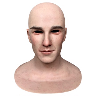 网红搞笑直播面具帅哥高颜值男士仿真易容画皮真实人脸全脸款头套