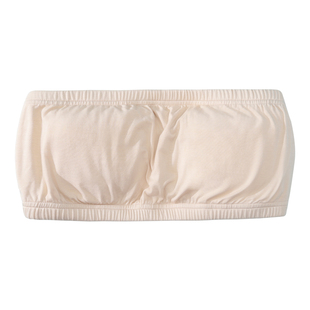 无肩带抹胸内衣夏季莫代尔棉垫款隐形无胸杯裹胸文胸