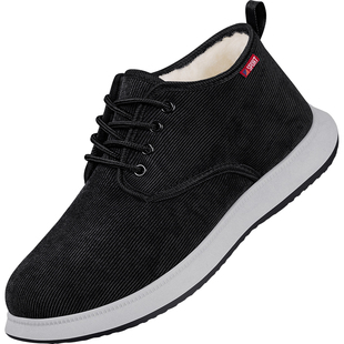 老北京布鞋男士新款冬季棉鞋加绒加厚羊毛防滑保暖中老年人爸爸鞋