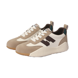 真皮女鞋运动鞋女春季透气2026新款阿甘网鞋子春款跑步老爹鞋女款