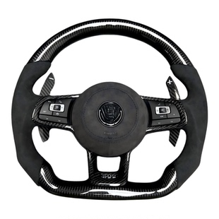 大众高尔夫GTI方向盘CC迈腾帕沙特7代尚酷Rline碳纤维速腾途观高6