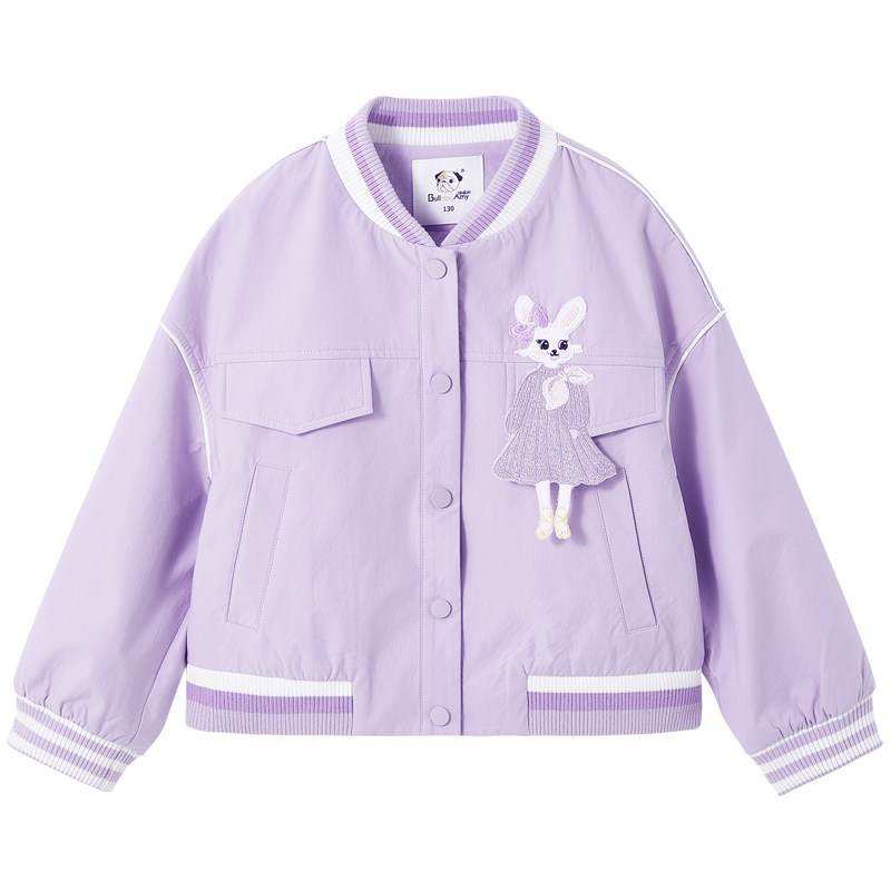 女童小兔学院棒球服撞色百搭