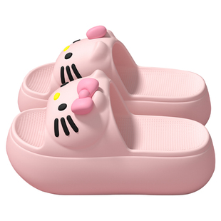 Kitty猫厚底拖鞋女款夏外穿小个子2026新款增高防滑踩屎感凉拖女