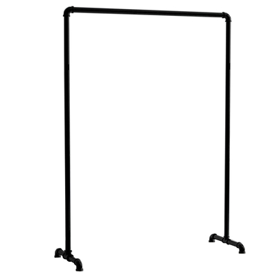 加粗水管金色卧室双层落地架