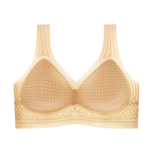 女士透气舒适美背无痕无钢圈内衣女款背心式运动文胸罩夏天季薄款