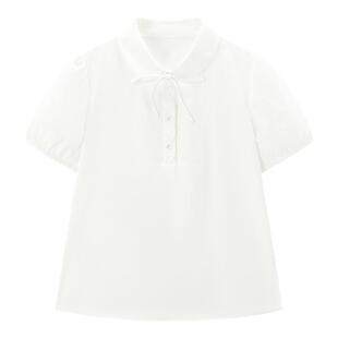 【商场同款】乐町2025夏季新款甜美娃娃领上衣C1CAF2168