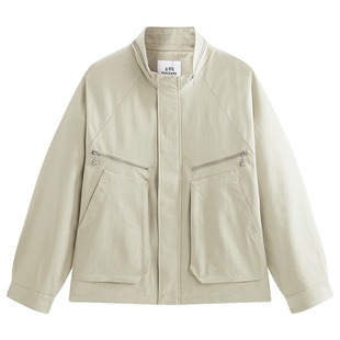 【商场同款】太平鸟男装 2026年春季新款立领夹克外套男B2BCG1160