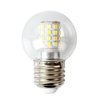 照明三色变光透明小圆球节能灯泡