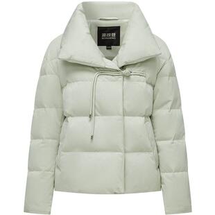 【鹅绒】波司登冬季女短款新中式厚羽绒服翻领优雅显瘦时尚