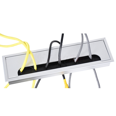 电脑穿线盒孔盖出线走线方形桌面