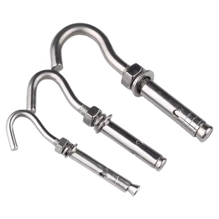 304不锈钢膨胀钩拉爆螺丝吊顶挂钩吊扇钩灯钩膨胀吊钩6M8M10M12