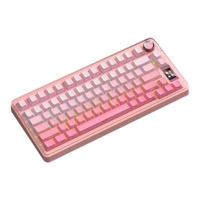 狼蛛S75pro客制化无线机械键盘电竞游戏三角洲打瓦办公打字带屏显