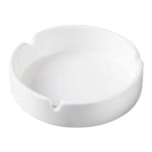 陶瓷烟灰缸大气纯白色烟盅酒店餐厅宾馆客房会议室通用简约烟灰缸