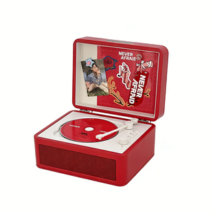 橙迪D200复古CD一体机发烧级唱片机专辑音乐便携音响光盘碟播放器