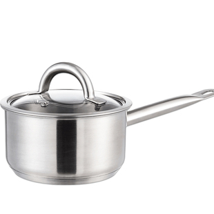 家居大厨 304不锈钢奶锅迷你小锅电磁炉热奶宿舍宝宝辅食奶锅平锅