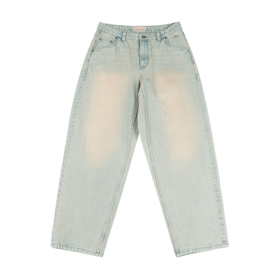 Dime宽松直筒阔腿牛仔裤