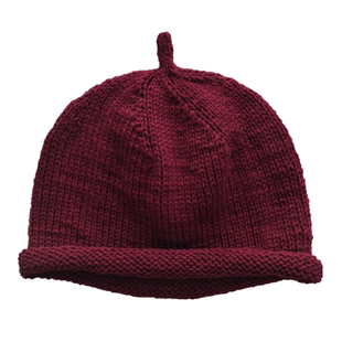 冬个性帽尖尖顶手工帽羊绒保暖帽土豆夫人原创【羊绒尖顶卷边帽】