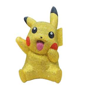 DIY贴钻宠物小精灵神奇宝贝皮卡丘摆件比卡丘公仔存钱罐储蓄罐