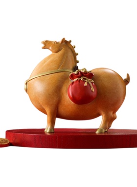 马上有钱铜摆件礼品装饰工艺品