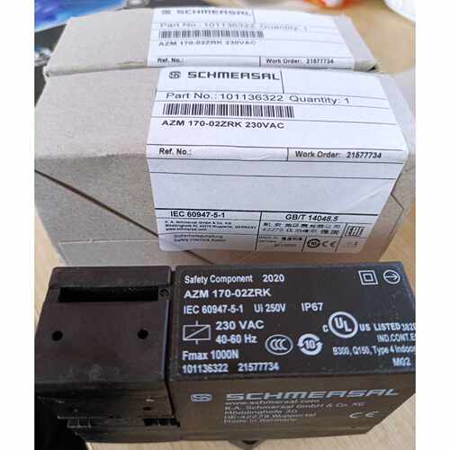 议价101136322 AZM 170-02ZRK 230VAC施迈赛安全开关原装正品现货