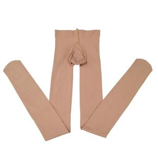 男士丝袜男士囊袋式连裤袜中厚男式丝袜舞蹈骑行运动打底裤袜