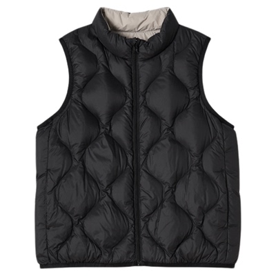 棉叔叔男童双面穿保暖羽绒马甲