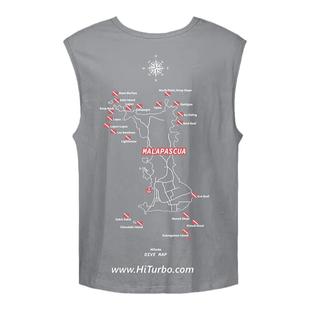 HiTurbo【潜水地图T恤】涛岛巴厘岛刁曼岛印尼墨宝旅游潜水度假