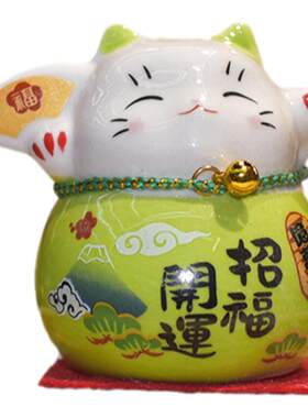 迷你招财猫开运招财达摩可爱创意摆件 桌面摆饰 家居汽车小装饰品