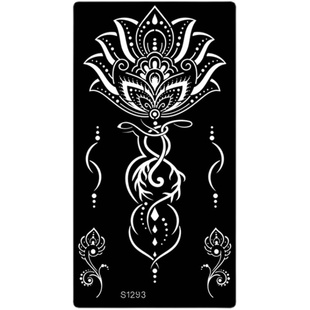 梵之语印度海娜纹身镂空大图模板网红流行款孕妈身体彩妆型S1系列