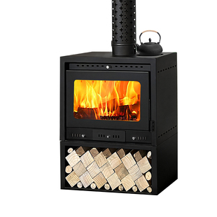 家用真火钢板壁炉燃木烧柴无烟取暖炉客厅别墅民宿网红木柴采暖炉