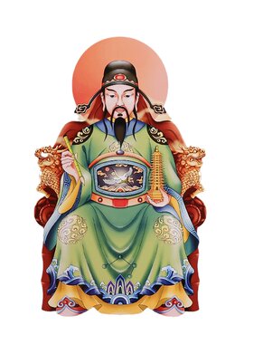 文昌帝君挂画金榜题名