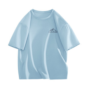 真维斯冰丝短袖t恤男2026新款轻薄速干衣男款夏季青少年上衣男Q