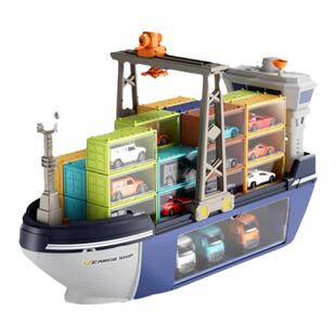 2026新款大型货轮游轮船玩具益智工程小汽车4男孩3岁6生日礼物5岁