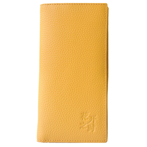 女士钱包2024爆款真皮百搭长款黄色招财新款薄款钱夹牛皮精致高档