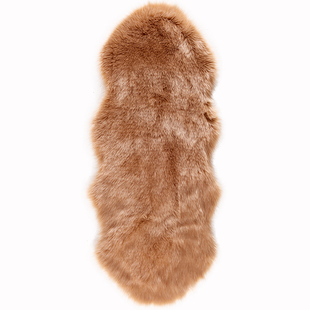 北欧毛绒地毯卧室床边羊毛长毛不规则异形少女ins风可爱房间地垫