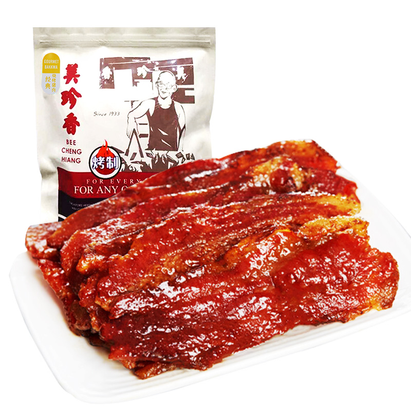 美珍香经典烧烤猪肉250g休闲肉类零食小吃非真空包装即食烤五花肉