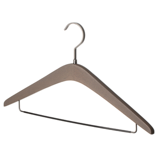 懒角落实木衣架胡桃木衣柜专用衣挂无痕防滑木质衣撑加粗加大新款