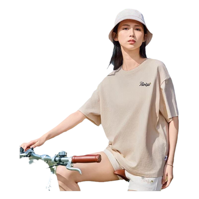 乔丹短袖T恤女圆领宽松运动服