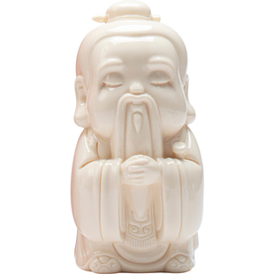 新中式孔子像摆件创意陶瓷孔夫子家居书房博古架禅意装饰摆设礼品