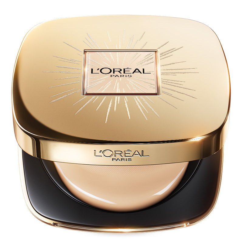 【3·8立即抢购】欧莱雅黑金气垫烟花限定版遮瑕干皮防晒官方正品