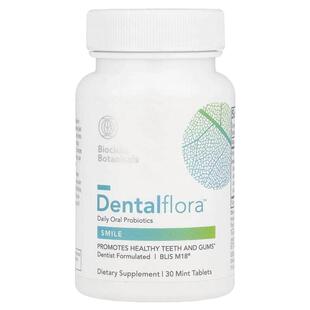 Biocidin Botanicals,Dentalflora™，每日口服益生菌，30 片薄荷