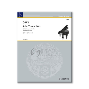 法佐 赛依 土耳其爵士 op5b 钢琴四手联弹 朔特原版乐谱书 Say Alla Turca Jazz piano 4 hands ED23613