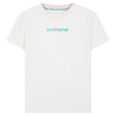 innplanet简约休闲logo正肩T恤