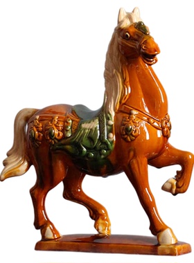 工艺品送领导家居招财马摆件中式