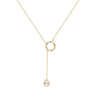 赫生HUSSAIN如梦淡水珍珠项链女轻奢小众纯银锁骨链法式吊坠颈链