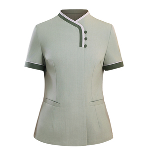 衣研堂保洁员工作服短袖女夏季宾馆物业商场医院阿姨保洁定制服装