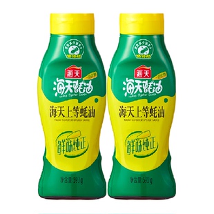 海天蚝油上等蚝油挤挤装590gx2瓶调料家用装挤压鲜味调味品实惠装